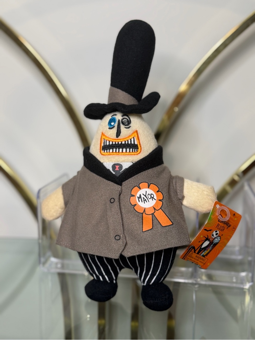 Disney Nightmare Before Christmas Plush Mayor Toy NWT